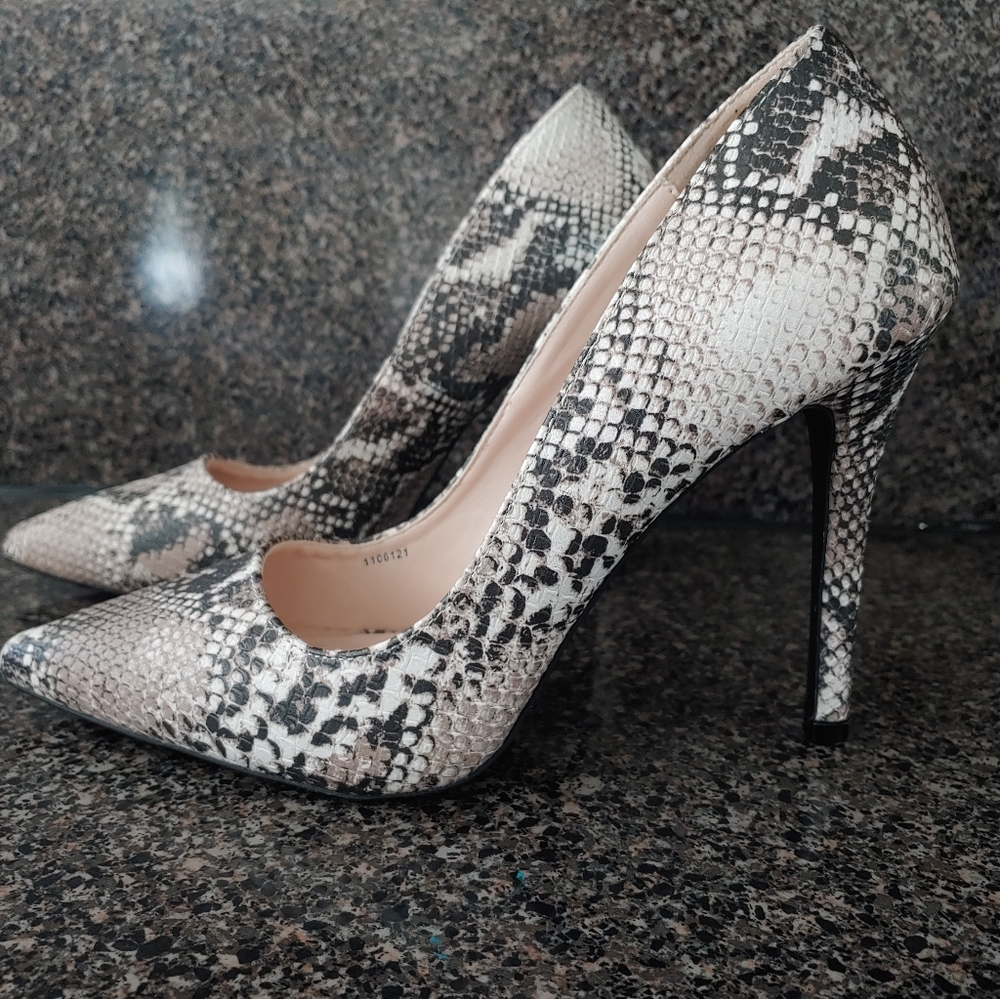 Charolette Russe Snakeskin print Heel